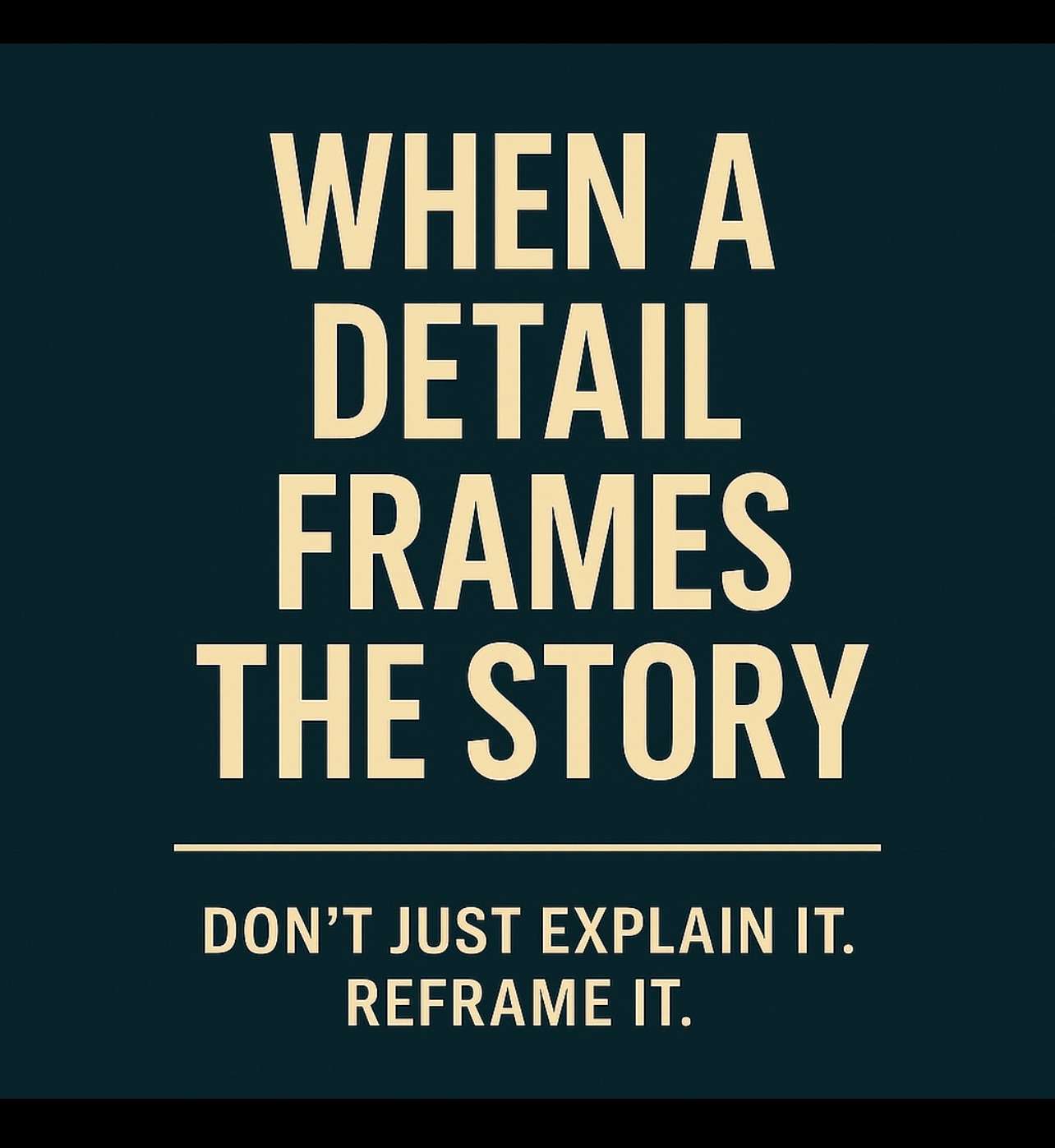 Frame Finding #002: Same Facts, Different Frame